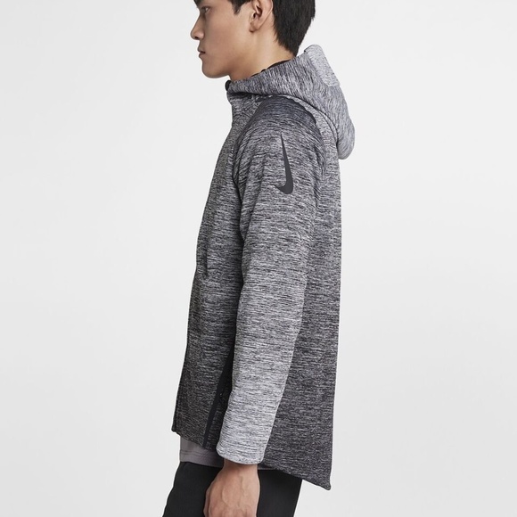 Nike Therma Sphere Max Repel Training Jacket Hoodie 932038-010 (Grey/Black) - Picture 4 of 5